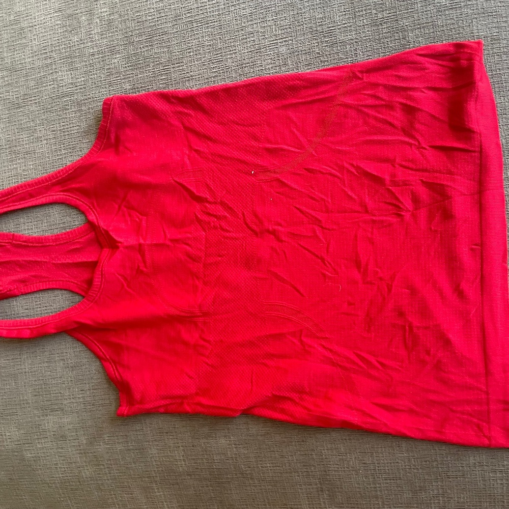 Racerback running tank